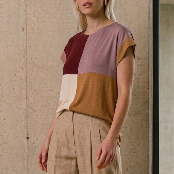 four panel different colours top fpr women hand made