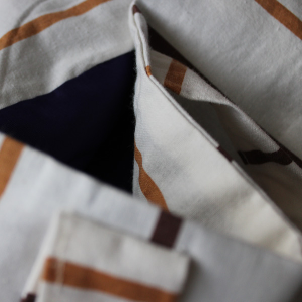 Upcycled Marimekko fabric bag detail